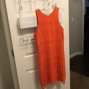 Orange Lace Dress
